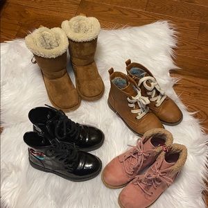 LOT of 4 toddler boots